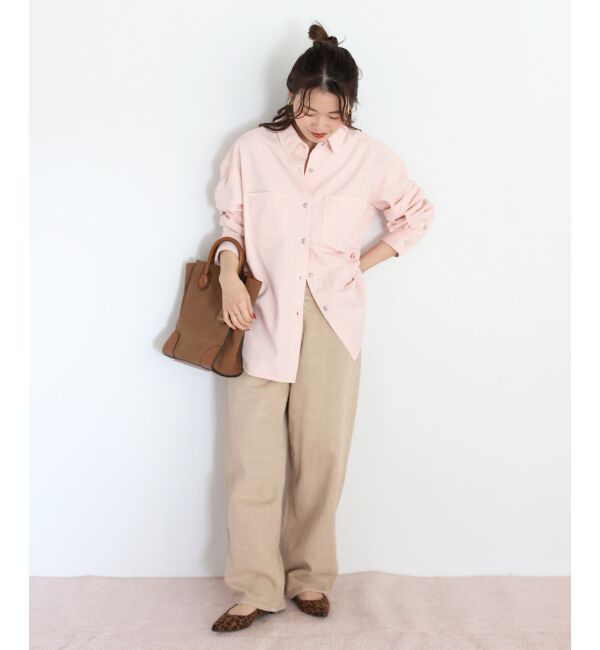  「エンブロイダリーカラーオーバーシャツ」|シャツ・ブラウス|