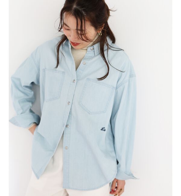  「エンブロイダリーカラーオーバーシャツ」|シャツ・ブラウス|