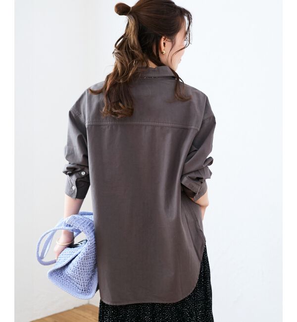  「エンブロイダリーカラーオーバーシャツ」|シャツ・ブラウス|