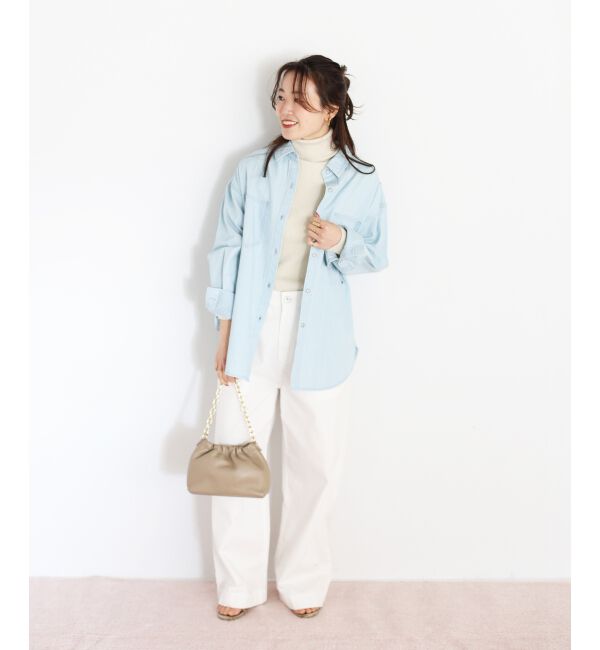  「エンブロイダリーカラーオーバーシャツ」|シャツ・ブラウス|