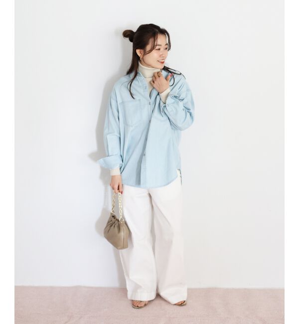  「エンブロイダリーカラーオーバーシャツ」|シャツ・ブラウス|