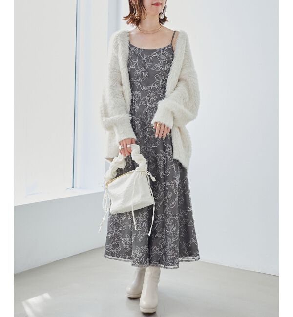  「フラワーエンブロイダリーセットドレス」|ドレス|