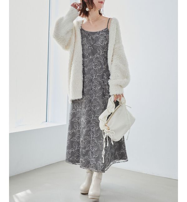  「フラワーエンブロイダリーセットドレス」|ドレス|