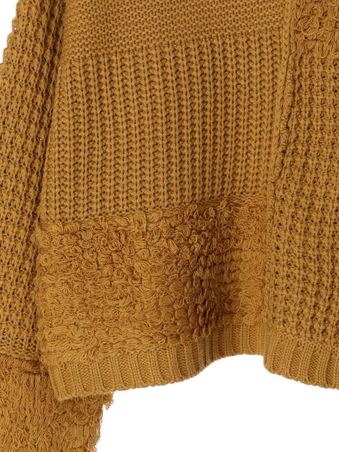 earth music&ecology「バルキーパッチワークニット」|ニット・セーター|