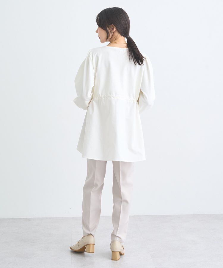 earth music&ecology「異素材ドッキングペプラムプルオーバー」|Tシャツ・カットソー|