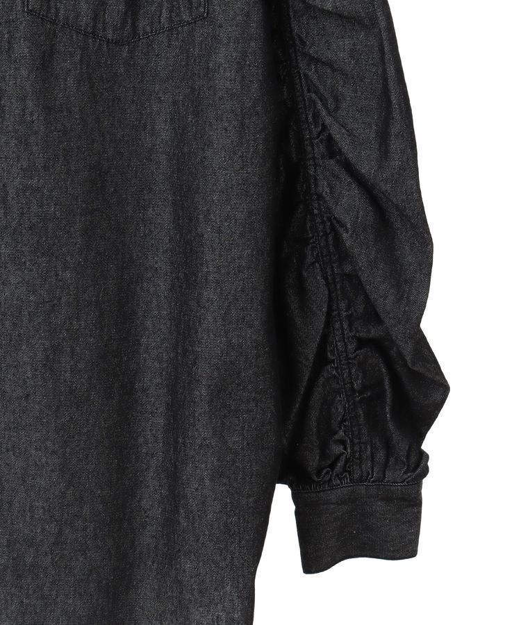 earth music&ecology「シャーリングスリーブデニムシャツ」|シャツ・ブラウス|