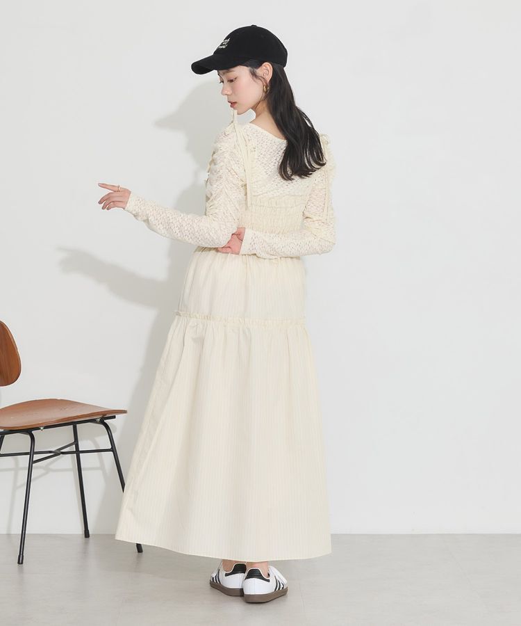 earth music&ecology「ギャザーティアードキャミドレ」|ワンピース|