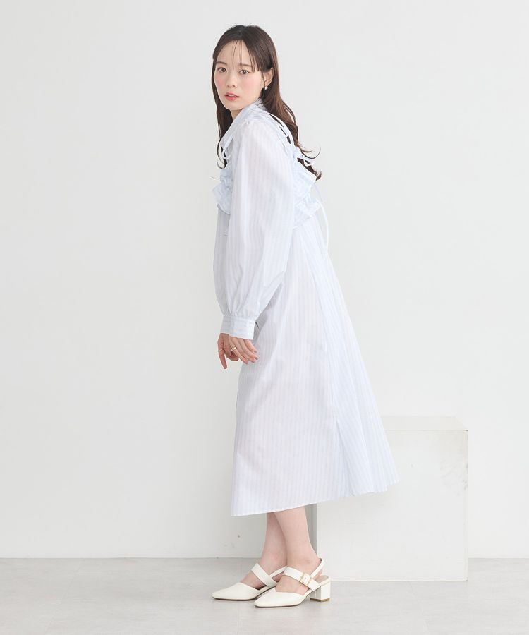 earth music&ecology「SET2点シャーリングビスチェ+シャツワンピース」|ワンピース|