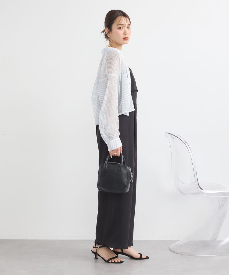 earth music&ecology「メッシュストライプショートシャツ」|シャツ・ブラウス|