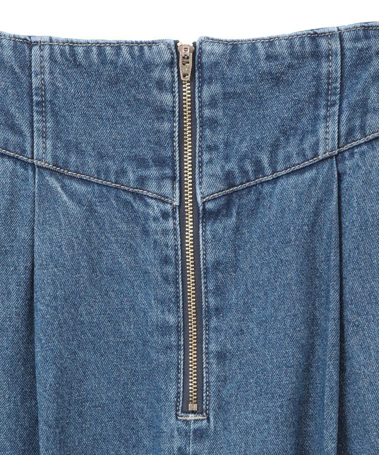 earth music&ecology「サイドベルトデニムパンツ」|デニム|