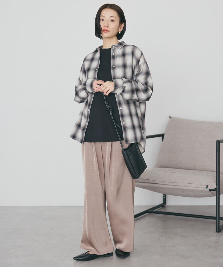 AMERICAN HOLIC「【イージーケア】チェックバックタックシャツ」|シャツ・ブラウス|