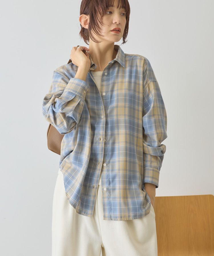 AMERICAN HOLIC「【イージーケア】チェックバックタックシャツ」|シャツ・ブラウス|