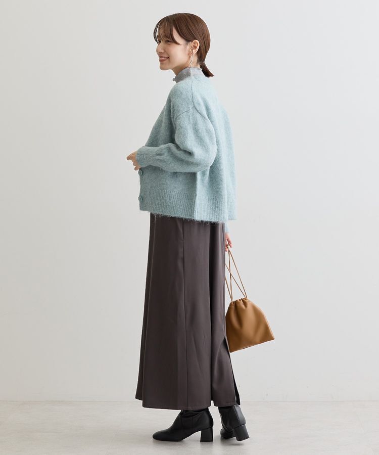 Green Parks「毛ふきシャギーVネックカーディガン」|カーディガン|