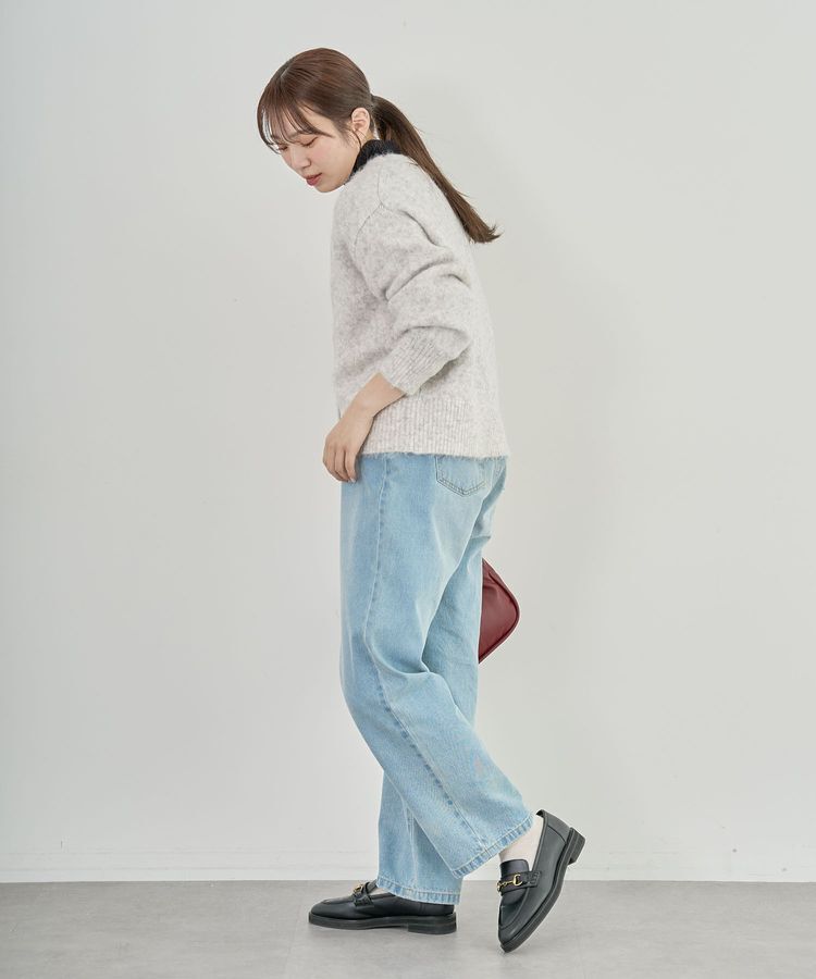 Green Parks「毛ふきシャギーVネックカーディガン」|カーディガン|