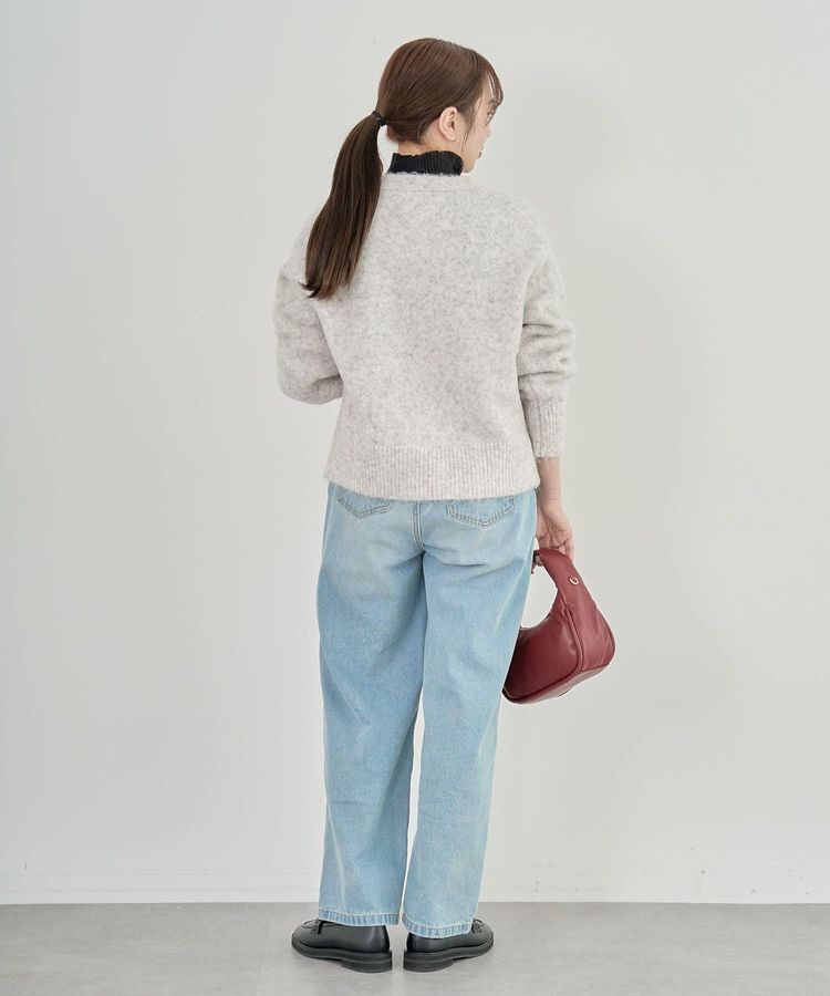 Green Parks「毛ふきシャギーVネックカーディガン」|カーディガン|