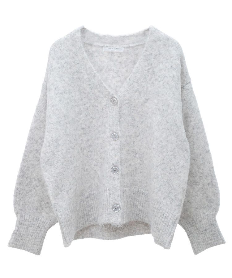 Green Parks「毛ふきシャギーVネックカーディガン」|カーディガン|