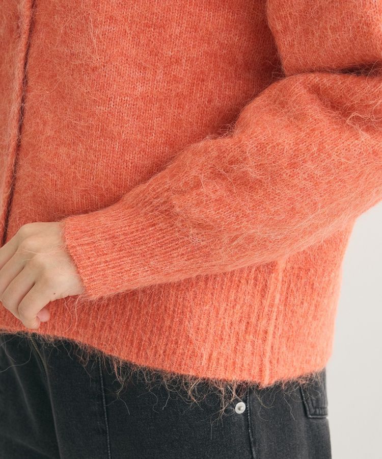 Green Parks「毛ふきシャギーVネックカーディガン」|カーディガン|