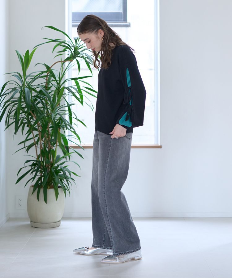 YECCA VECCA「【CLASSY.掲載】ルーズストレートデニムパンツ」|デニム|