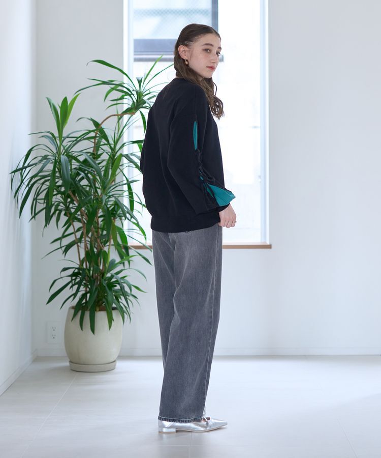 YECCA VECCA「【CLASSY.掲載】ルーズストレートデニムパンツ」|デニム|