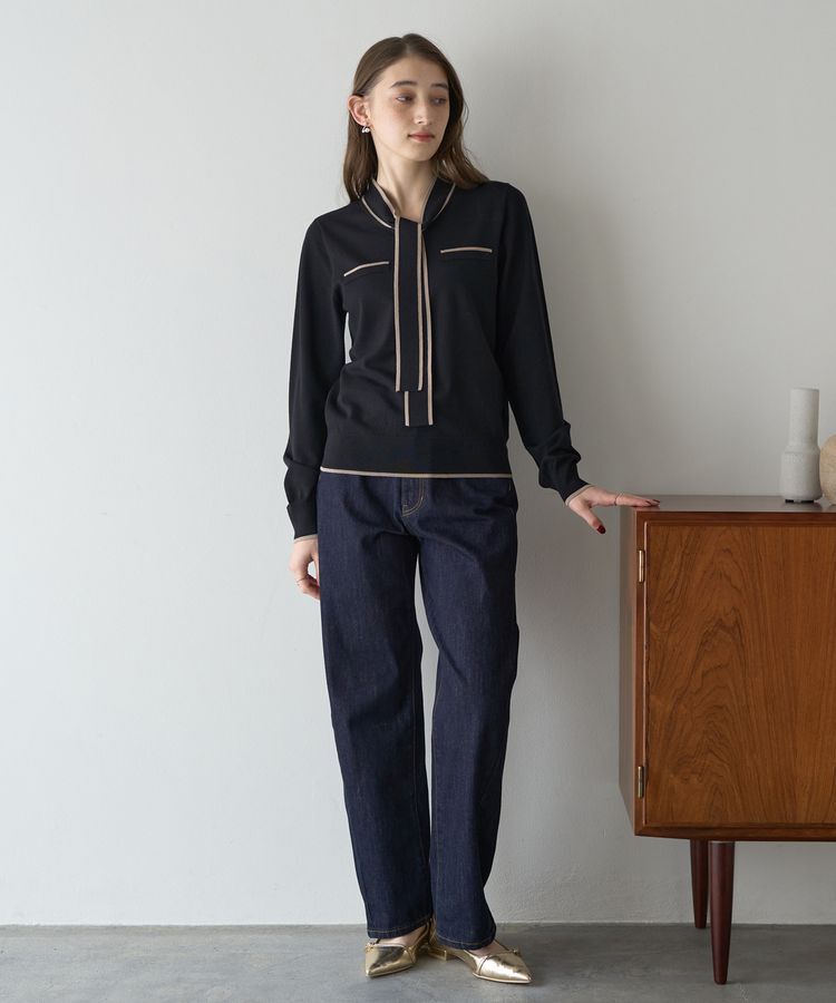 YECCA VECCA「【CLASSY.掲載】ルーズストレートデニムパンツ」|デニム|