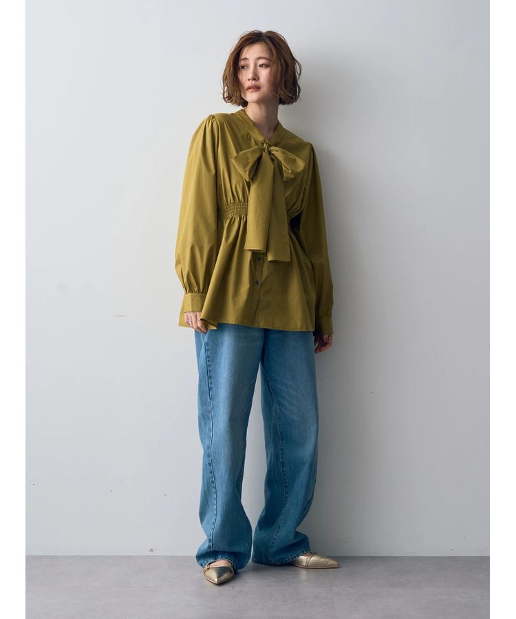 YECCA VECCA「【CLASSY.掲載】ルーズストレートデニムパンツ」|デニム|