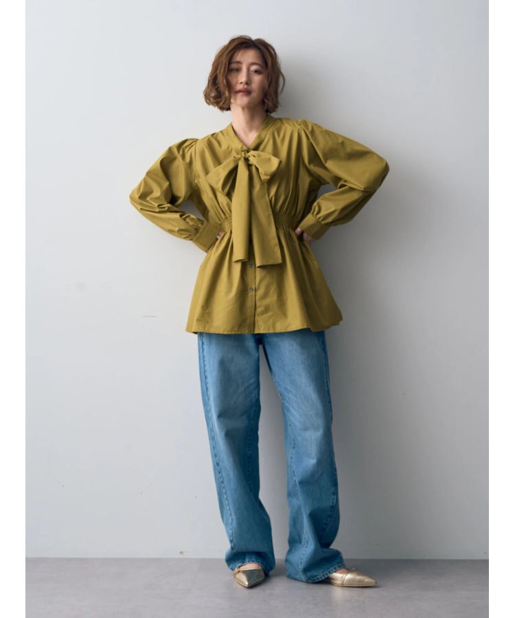 YECCA VECCA「【CLASSY.掲載】ルーズストレートデニムパンツ」|デニム|Indigo