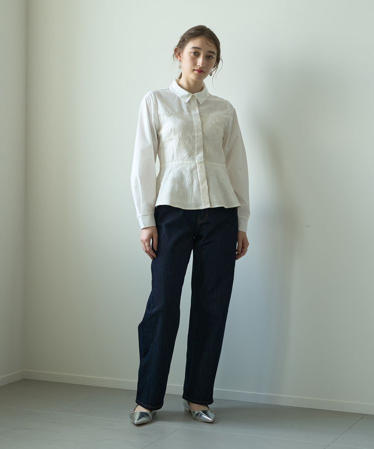 YECCA VECCA「【CLASSY.掲載】ルーズストレートデニムパンツ」|デニム|