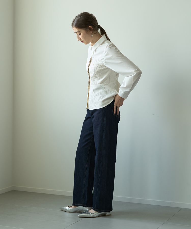 YECCA VECCA「【CLASSY.掲載】ルーズストレートデニムパンツ」|デニム|