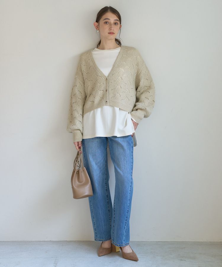 YECCA VECCA「【CLASSY.掲載】ルーズストレートデニムパンツ」|デニム|