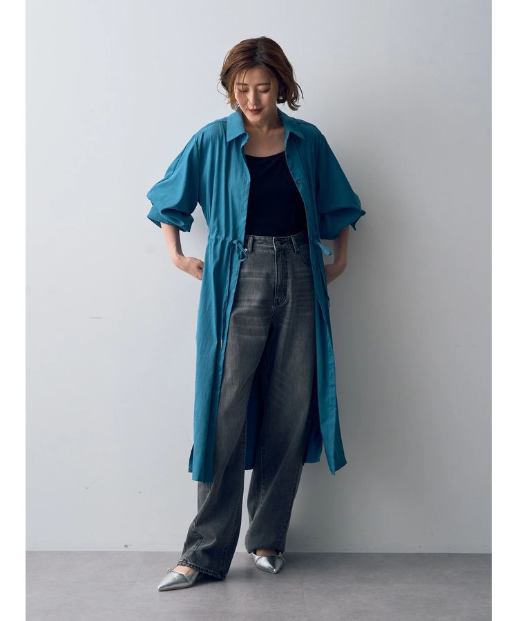 YECCA VECCA「【CLASSY.掲載】ルーズストレートデニムパンツ」|デニム|