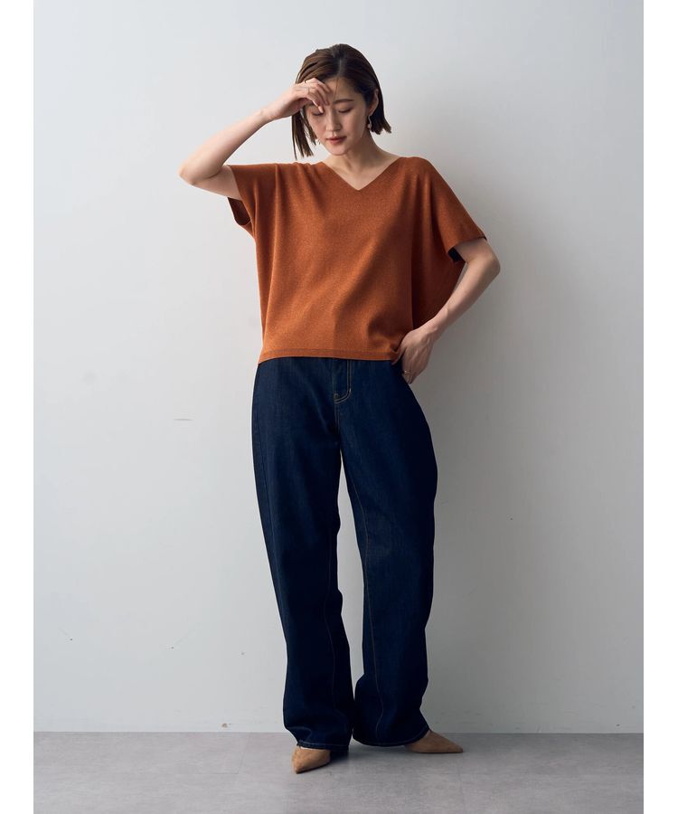 YECCA VECCA「【CLASSY.掲載】ルーズストレートデニムパンツ」|デニム|