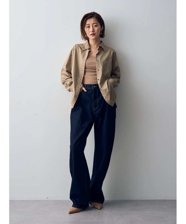 YECCA VECCA「【CLASSY.掲載】ルーズストレートデニムパンツ」|デニム|