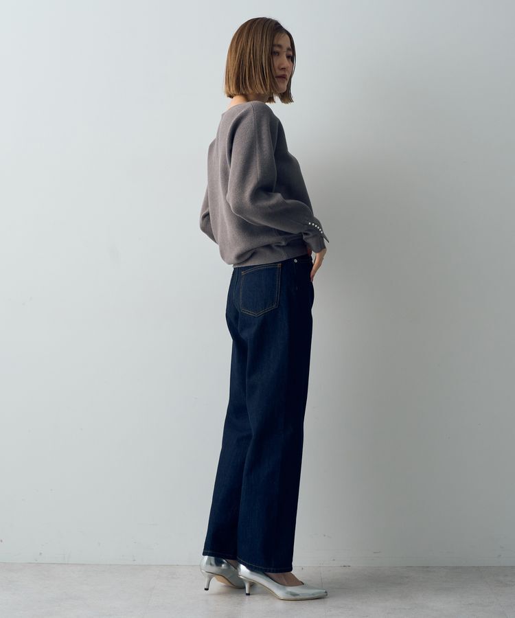 YECCA VECCA「【CLASSY.掲載】ルーズストレートデニムパンツ」|デニム|