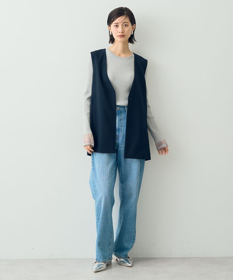 YECCA VECCA「ノーカラージレ」|ベスト・ジレ|