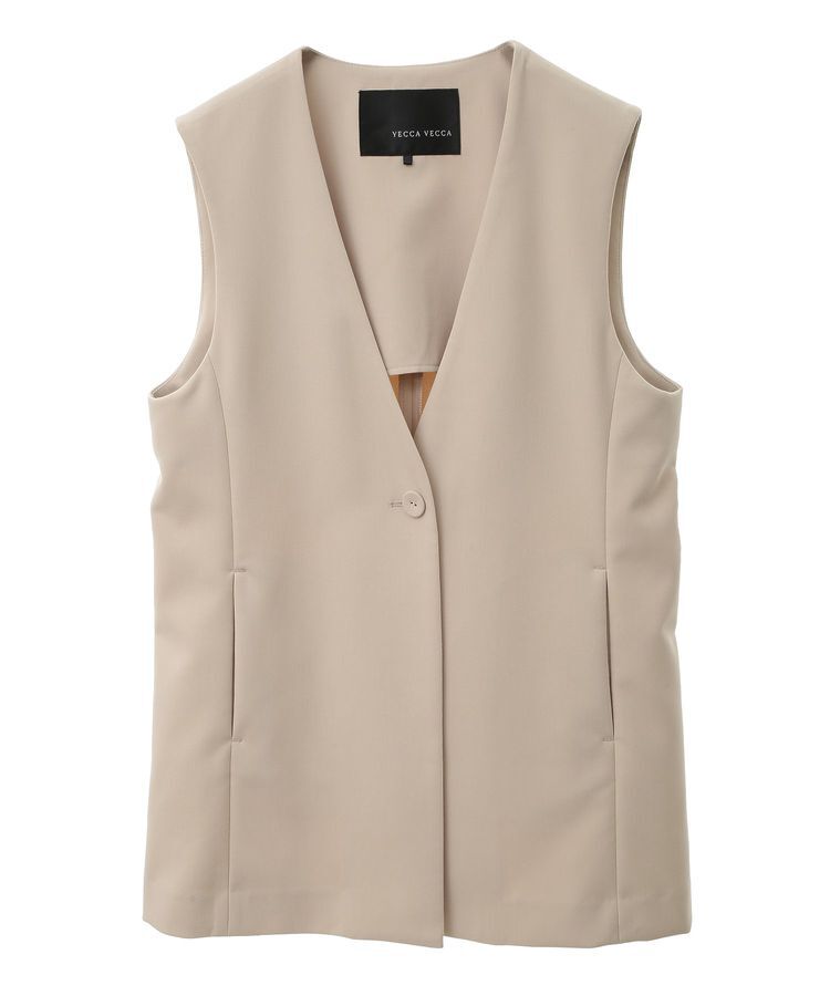 YECCA VECCA「ノーカラージレ」|ベスト・ジレ|