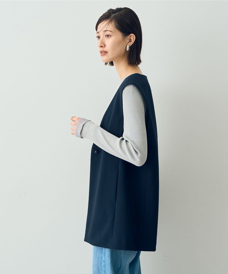 YECCA VECCA「ノーカラージレ」|ベスト・ジレ|