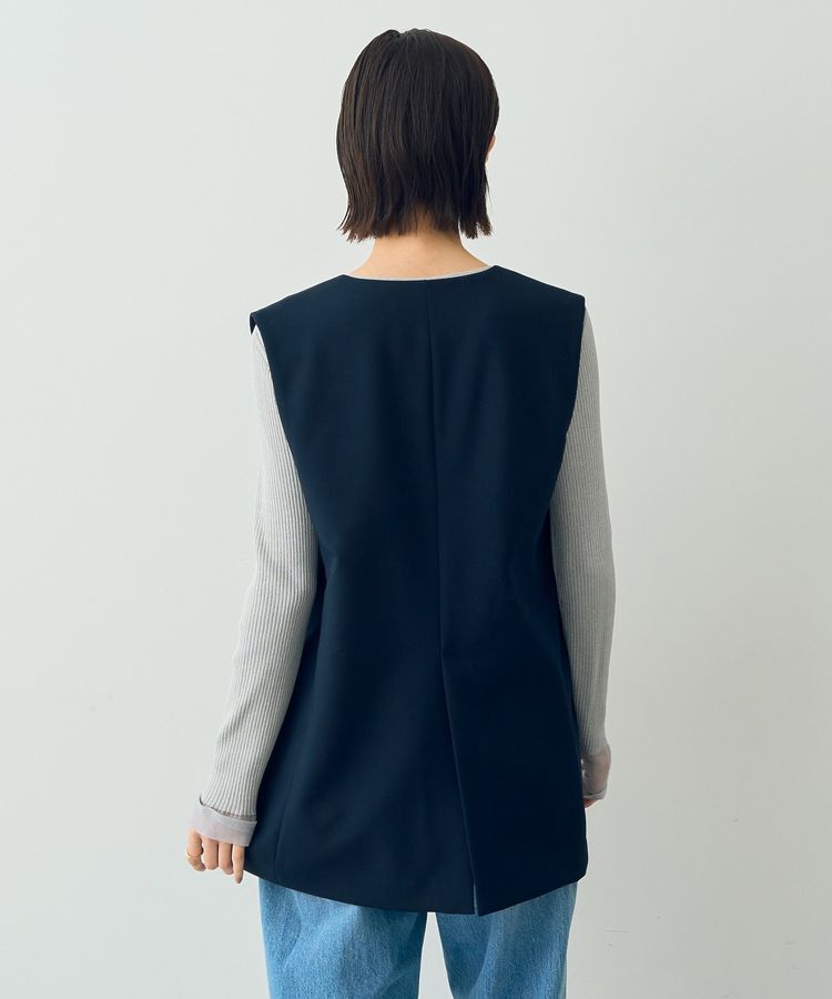 YECCA VECCA「ノーカラージレ」|ベスト・ジレ|