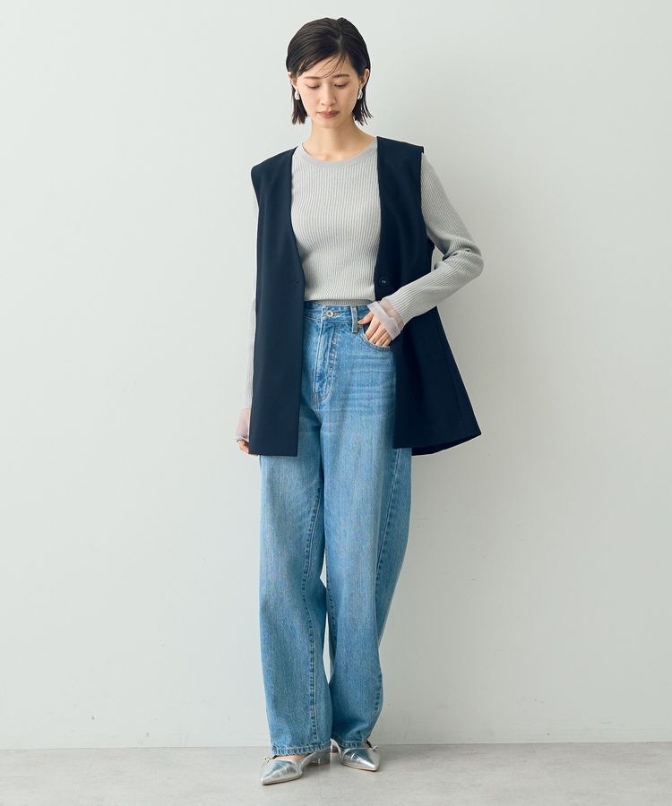 YECCA VECCA「ノーカラージレ」|ベスト・ジレ|