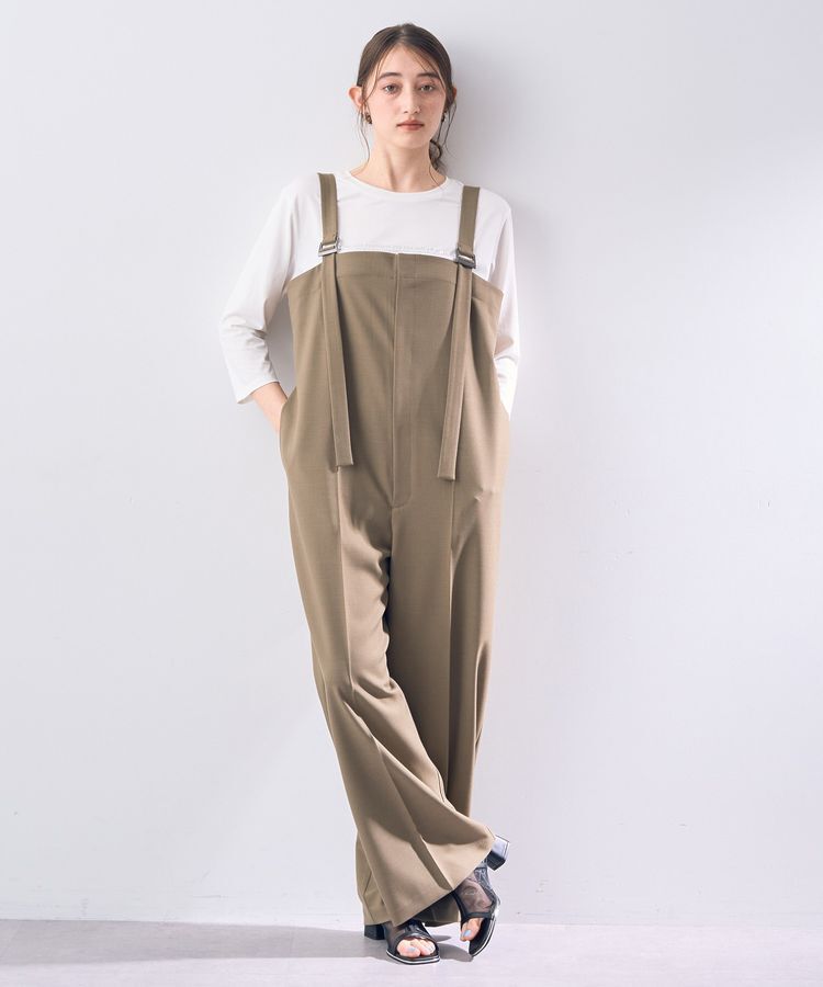 Editt by YECCA VECCA「サロペット」|オールインワン|Khaki