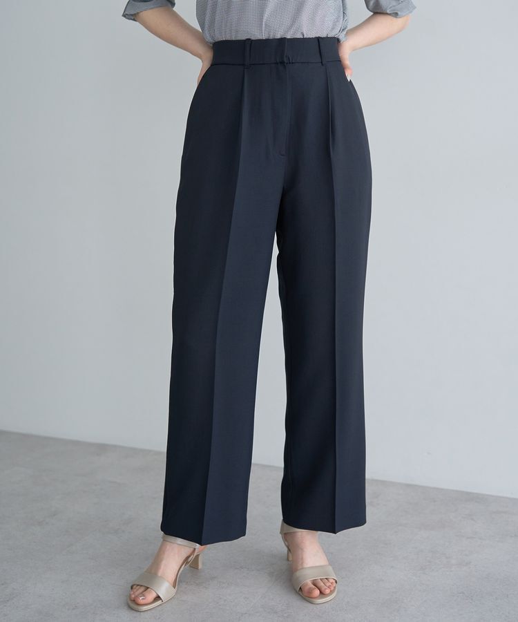 YECCA VECCA「サイドラインストレートパンツ」|その他|Navy