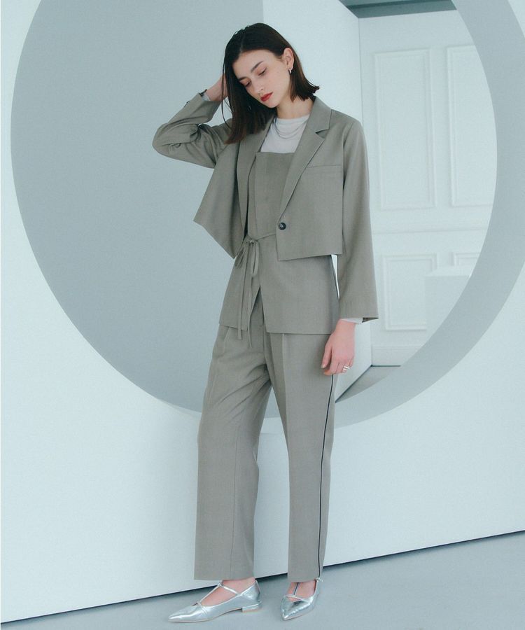 YECCA VECCA「サイドラインストレートパンツ」|その他|