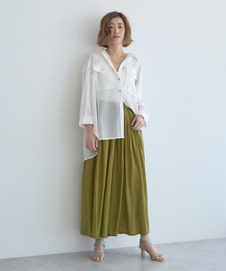 YECCA VECCA「シルキータックワイドパンツ」|その他|