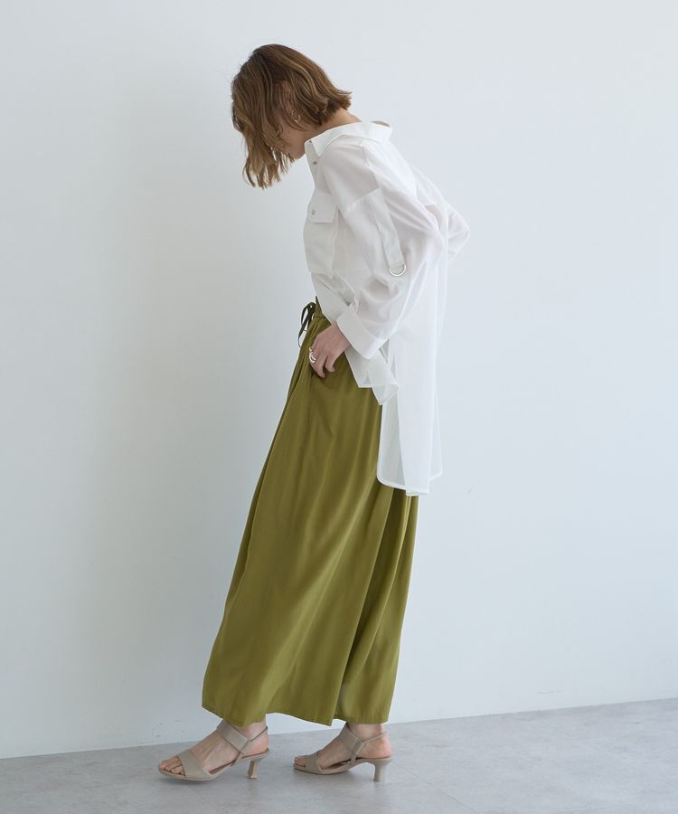 YECCA VECCA「シルキータックワイドパンツ」|その他|