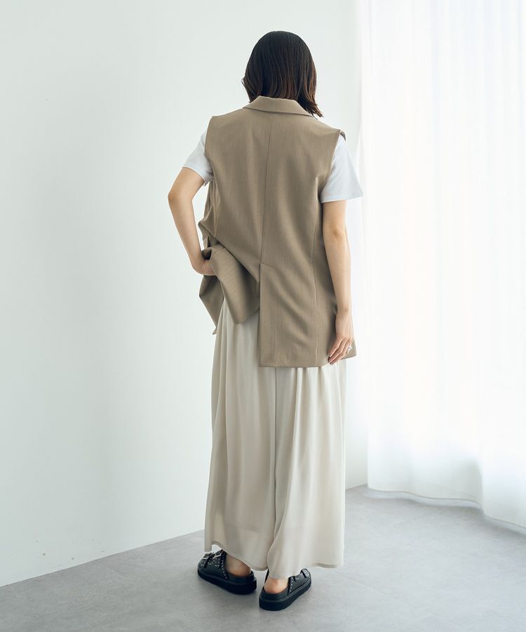 YECCA VECCA「シルキータックワイドパンツ」|その他|