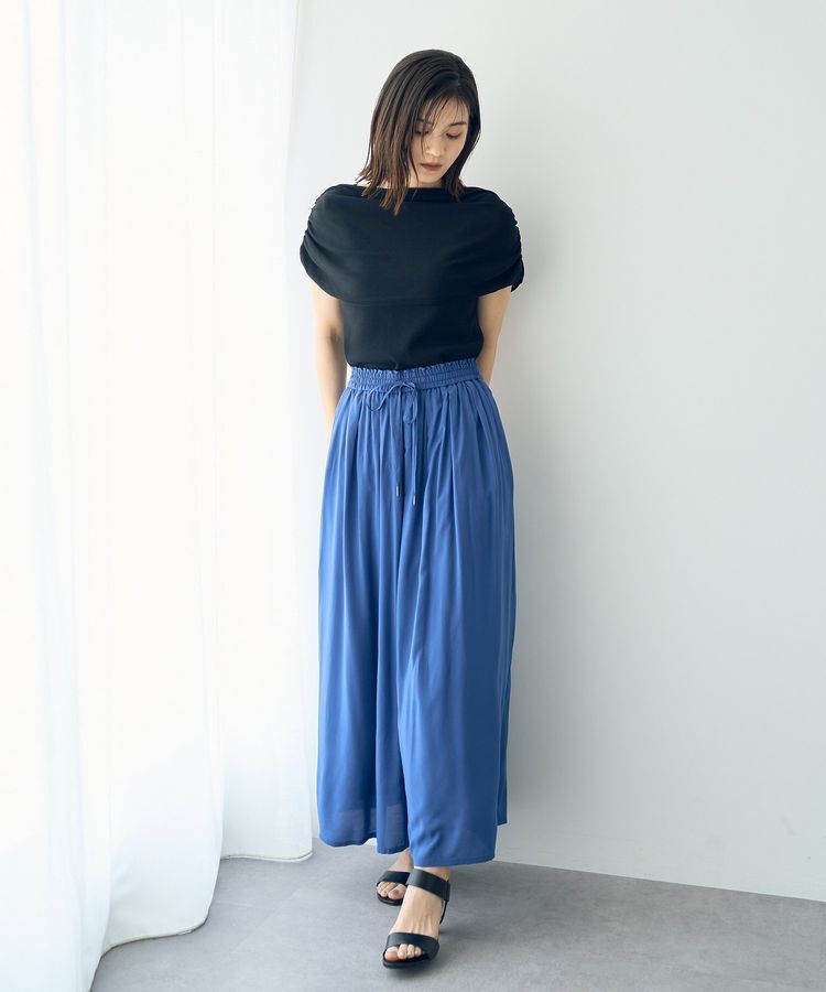 YECCA VECCA「シルキータックワイドパンツ」|その他|