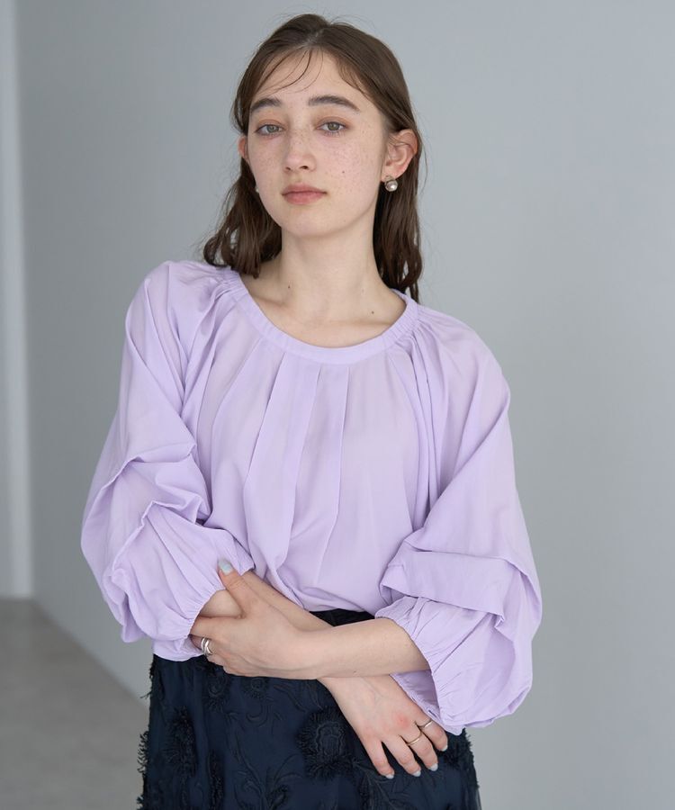 YECCA VECCA「ホイップスリーブブラウス」|シャツ・ブラウス|Lavender