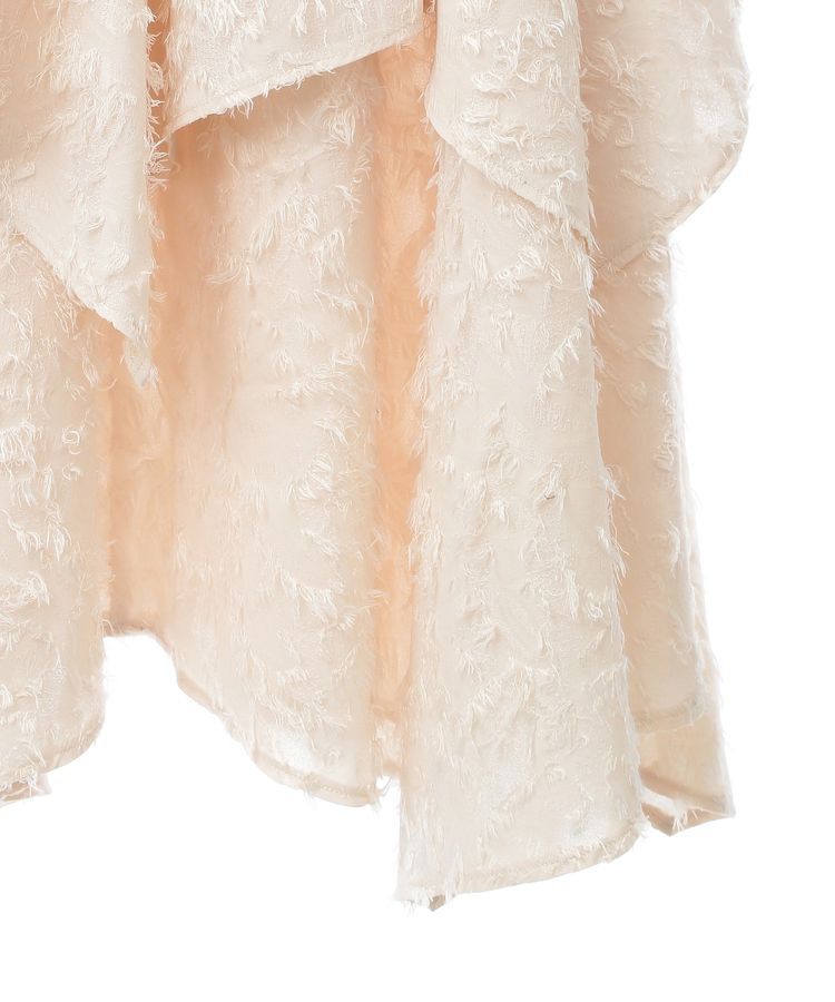 GARAGE OF GOOD CLOTHING「ジャガードオーバーラップロングスカート」|フレア|