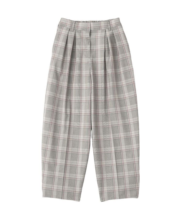 GARAGE OF GOOD CLOTHING「【日本製】チェックBOXタックテーパードパンツ」|その他|
