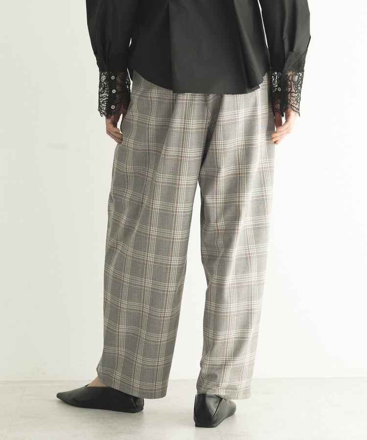 GARAGE OF GOOD CLOTHING「【日本製】チェックBOXタックテーパードパンツ」|その他|