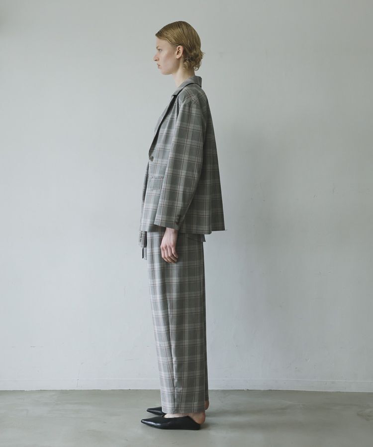 GARAGE OF GOOD CLOTHING「【日本製】チェックBOXタックテーパードパンツ」|その他|